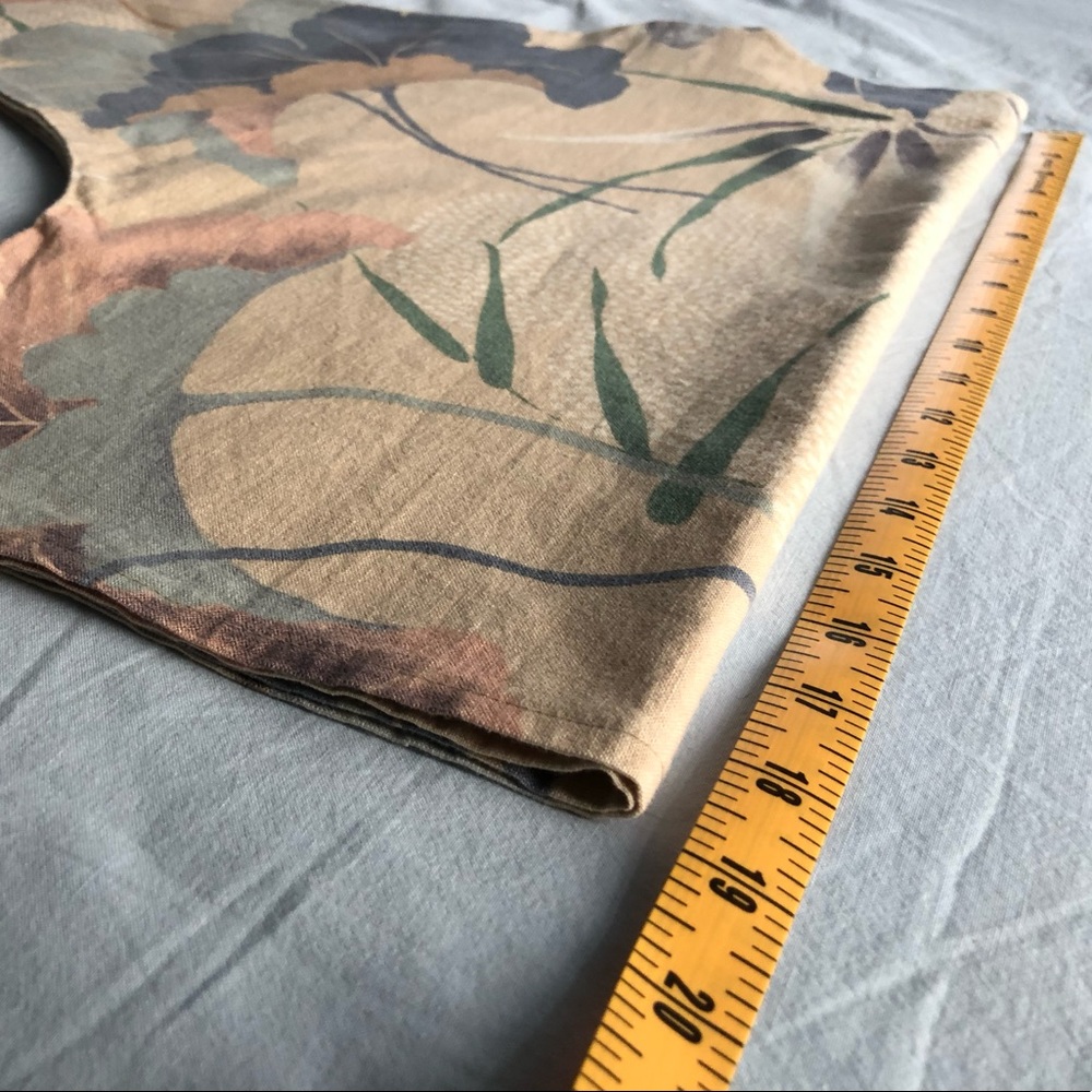 Vintage cotton cropped floral top - Picture 9 of 11